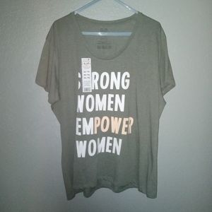 Celebrate It "Strong Women" gray t-shirt